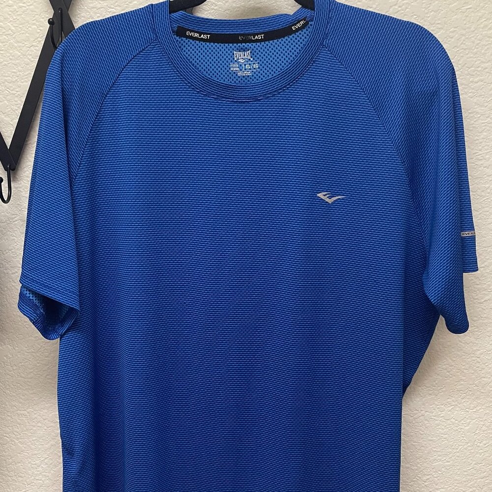 Everlast Brillant Blue TShirt Crew Neck Men's XL Short Sleeve